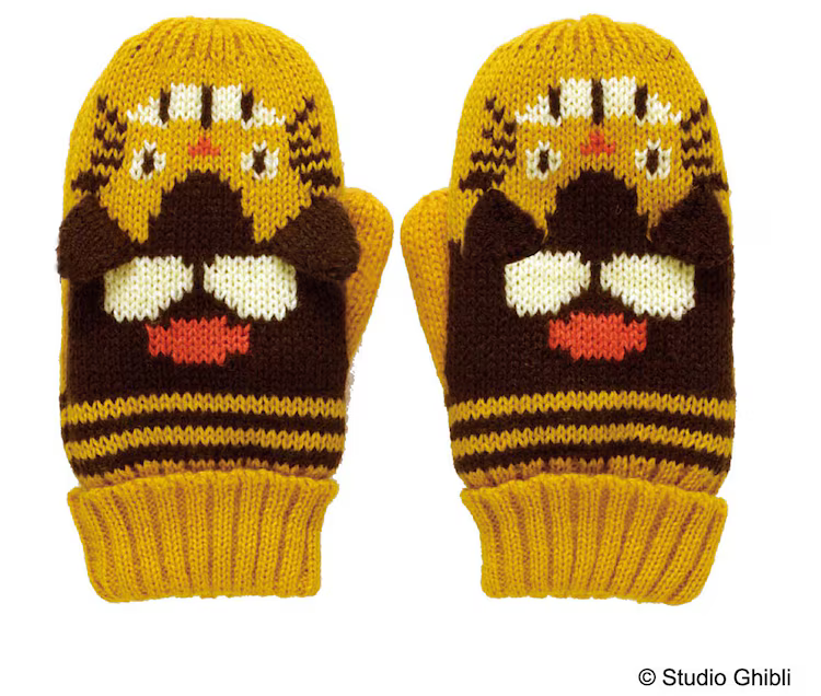 Studio Ghibli My Neighbor Totoro Catbus Knit Mittens (Kids) – Winter Accessory