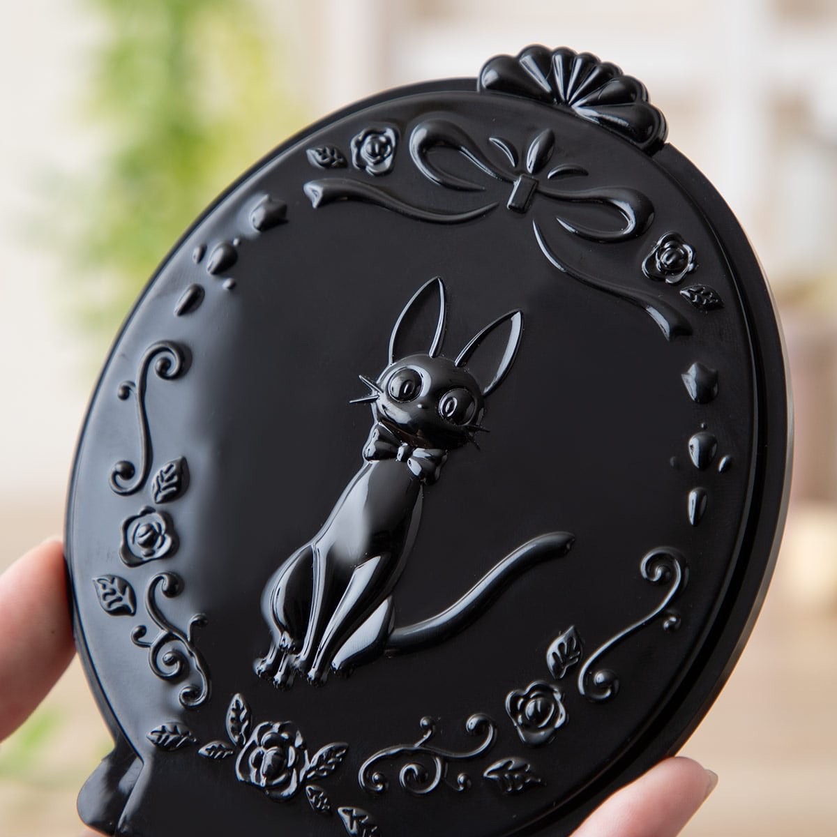 Studio Ghibli Kiki’s Delivery Service Jiji Black Compact Stand Mirror Japan