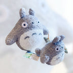 Studio Ghibli My Neighbor Totoro Plush Fluffy Seed Bundle in Hand Edition Rare