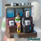 Studio Ghibli Spirited Away Perpetual Calendar  Chihiro  No-Face Scene Figurine