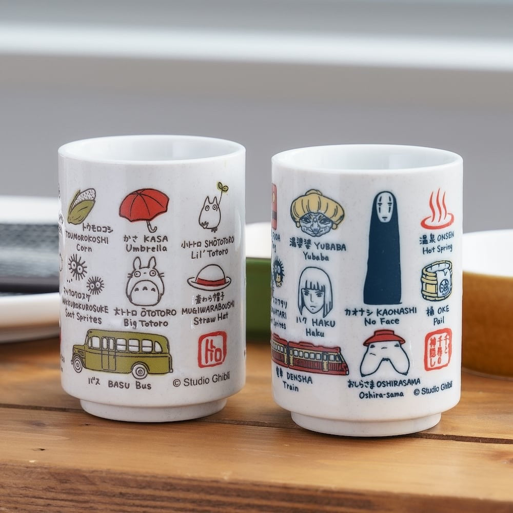 Studio Ghibli Spirited Away Totoro Yunomi Japanese Tea Cup Ceramic Make in Japan