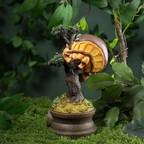 Studio Ghibli My Neighbor Totoro Diorama Clock Catbus & Satsuki Mei on Pine Tree