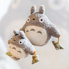 Studio Ghibli My Neighbor Totoro Plush Fluffy Seed Bundle in Hand Edition Rare