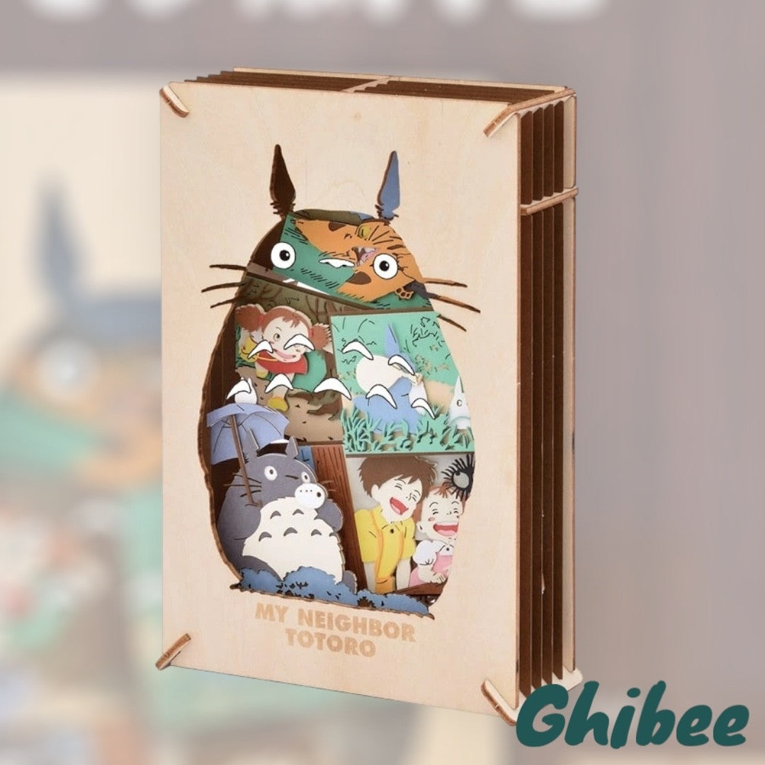 Studio Ghibli My Neighbor Totoro Wood & Paper Theater Wood Style Craft Kit