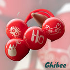 Studio Ghibli Totoro Mei Hair Tie Set 2pcs Red Acrylic Hair Bands Kids Gift