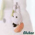 Studio Ghibli My Neighbor Totoro Small Totoro Mushroom Keychain Rare Collectable