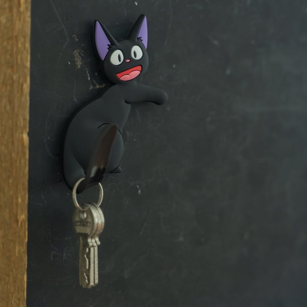 Studio Ghibli Kiki’s Delivery Service Jiji Magnetic Hook – Tail Hanger Key Holde
