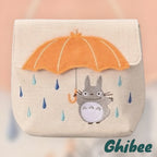 Studio Ghibli Totoro Mini Pouch – Big Umbrella Design, Cotton Fabric