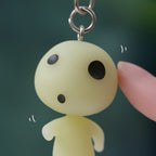 Studio Ghibli Princess Mononoke Kodama Keychain Moving Glow Keyring Gift Japan