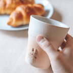 Studio Ghibli My Neighbor Totoro Shigaraki Ware Free Cup (White) Handmade