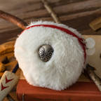 Studio Ghibli Princess Mononoke San Faux Fur Shell Pouch Mask Shell Zipper Pull