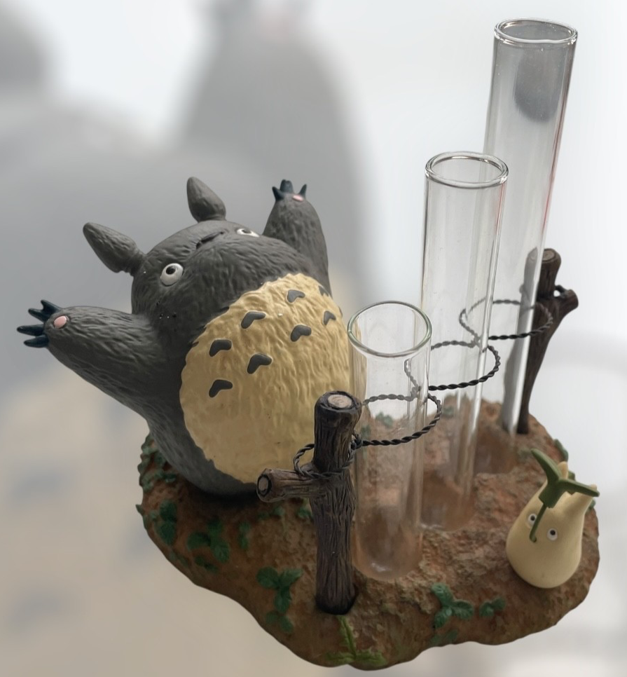 Studio Ghibli My Neighbor Totoro Don-Doko Dance Triple Vase Rare Collectable