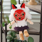 Studio Ghibli Princess Mononoke San Plush Beanbag Doll Masked Soft Toy 21cm
