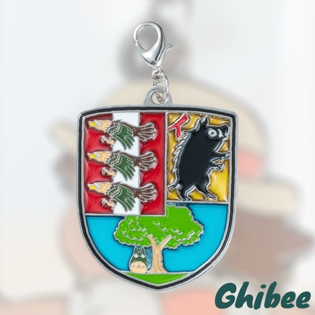 Studio Ghibli Museum My Neighbor Totoro Mei and catbus Emblem Keychain