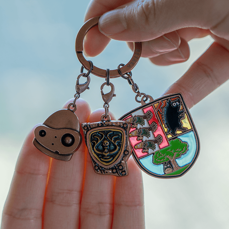 Studio Ghibli Museum Original Emblem Keychain Catbus Robot Soldier