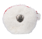 Studio Ghibli Princess Mononoke San Faux Fur Shell Pouch Mask Shell Zipper Pull