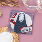 Studio Ghibli Spirited Away – Gobelin Woven Coaster Set 4pcs No-Face, Boh Mouse