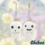Studio Ghibli Princess Mononoke Kodama Baby Toy – Pull String Rattle set of 2