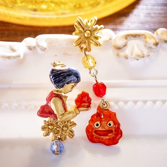 Studio Ghibli Donguri Closet Howls Moving Castle Earrings Official Japan
