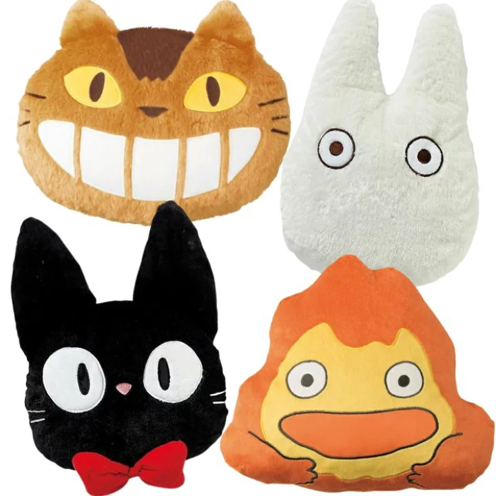 Studio Ghibli Memory Foam Cushion Totoro Catbus Jiji NoFace Calcifer Soft Plush