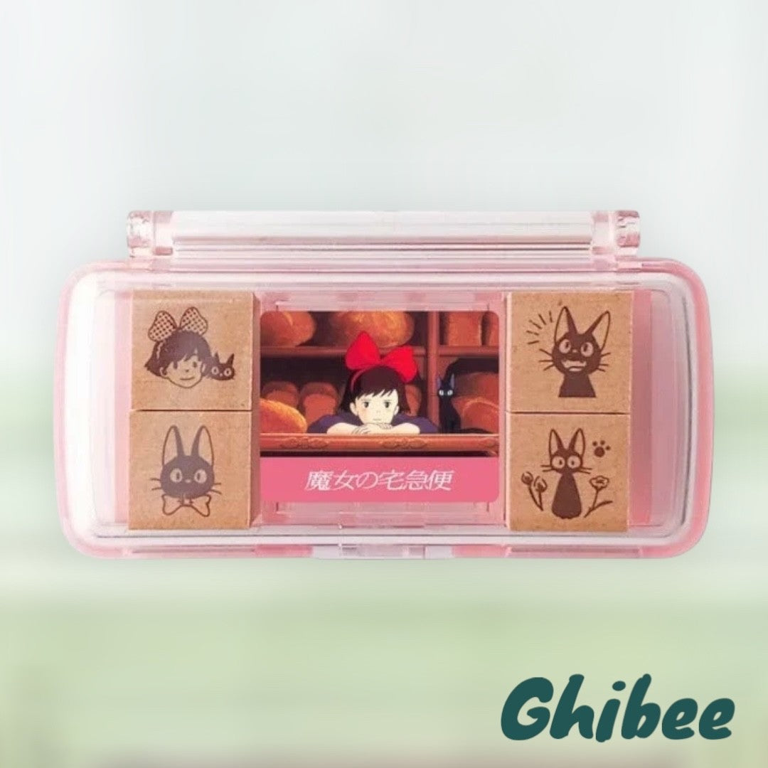 Studio Ghibli Mini Stamp Set Totoro Spirited Away Howl Kiki 6 Designs