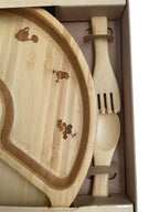 Studio Ghibli Museum Exclusive Totoro Bamboo Plate Set Rare Collectable Gift