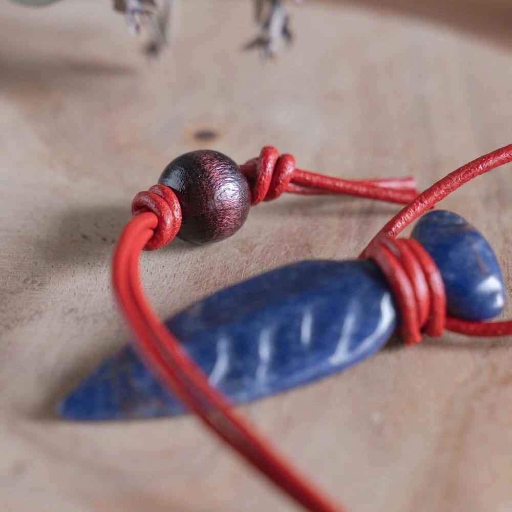 Studio Ghibli Princess Mononoke Pendant San’s Crystal Dagger with Sodalite Stone