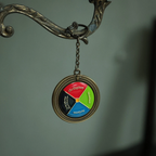 Studio Ghibli Howls Moving Castle Door Dial Keychain Spinning Colour Official