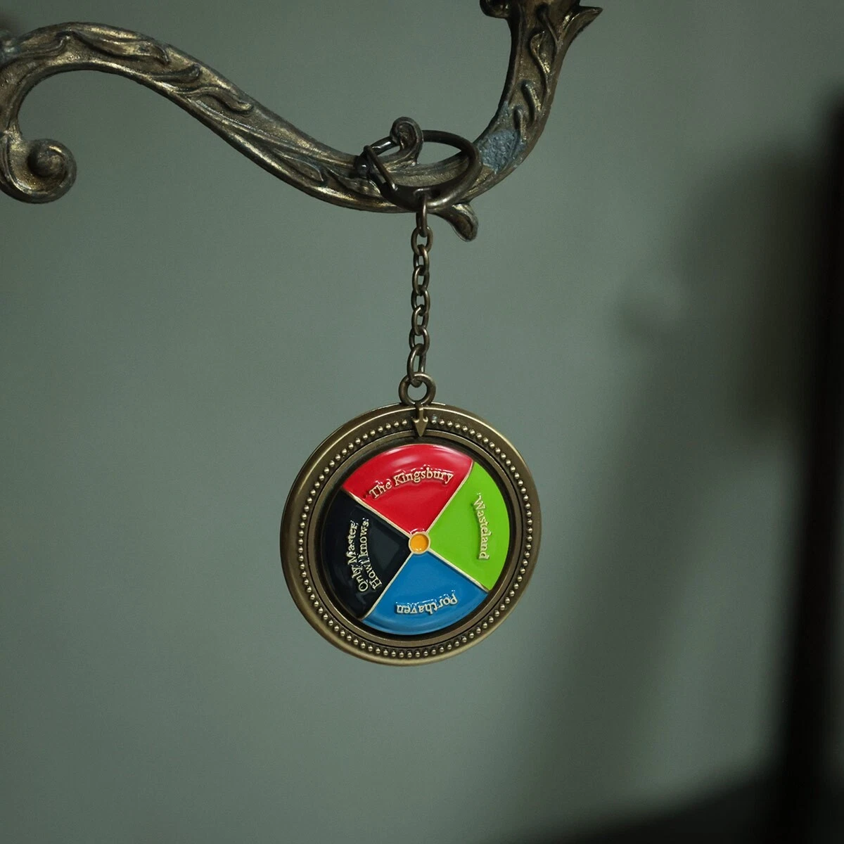 Studio Ghibli Howls Moving Castle Door Dial Keychain Spinning Colour Official