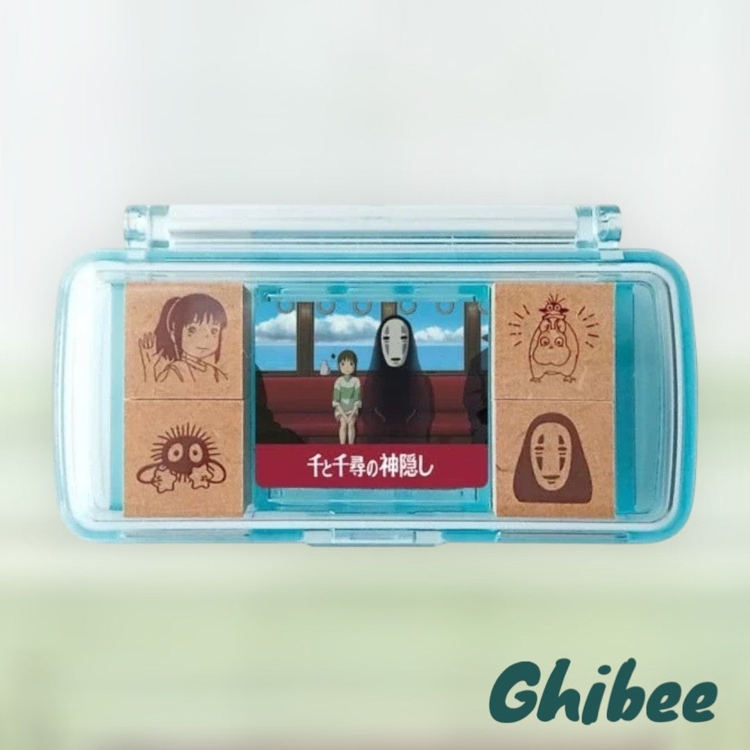Studio Ghibli Mini Stamp Set Totoro Spirited Away Howl Kiki 6 Designs