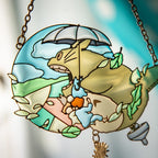 Studio Ghibli My Neighbor Totoro Wind Series Sun Catcher Stained Glass Japan