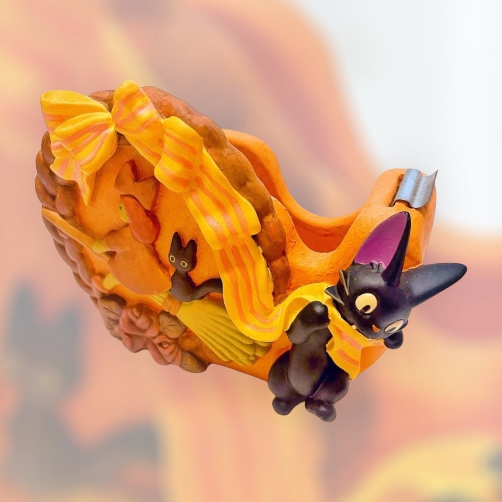Studio Ghibli Kiki Delivery Service Jiji Tape Dispenser Pan Wreath Ceramic Large