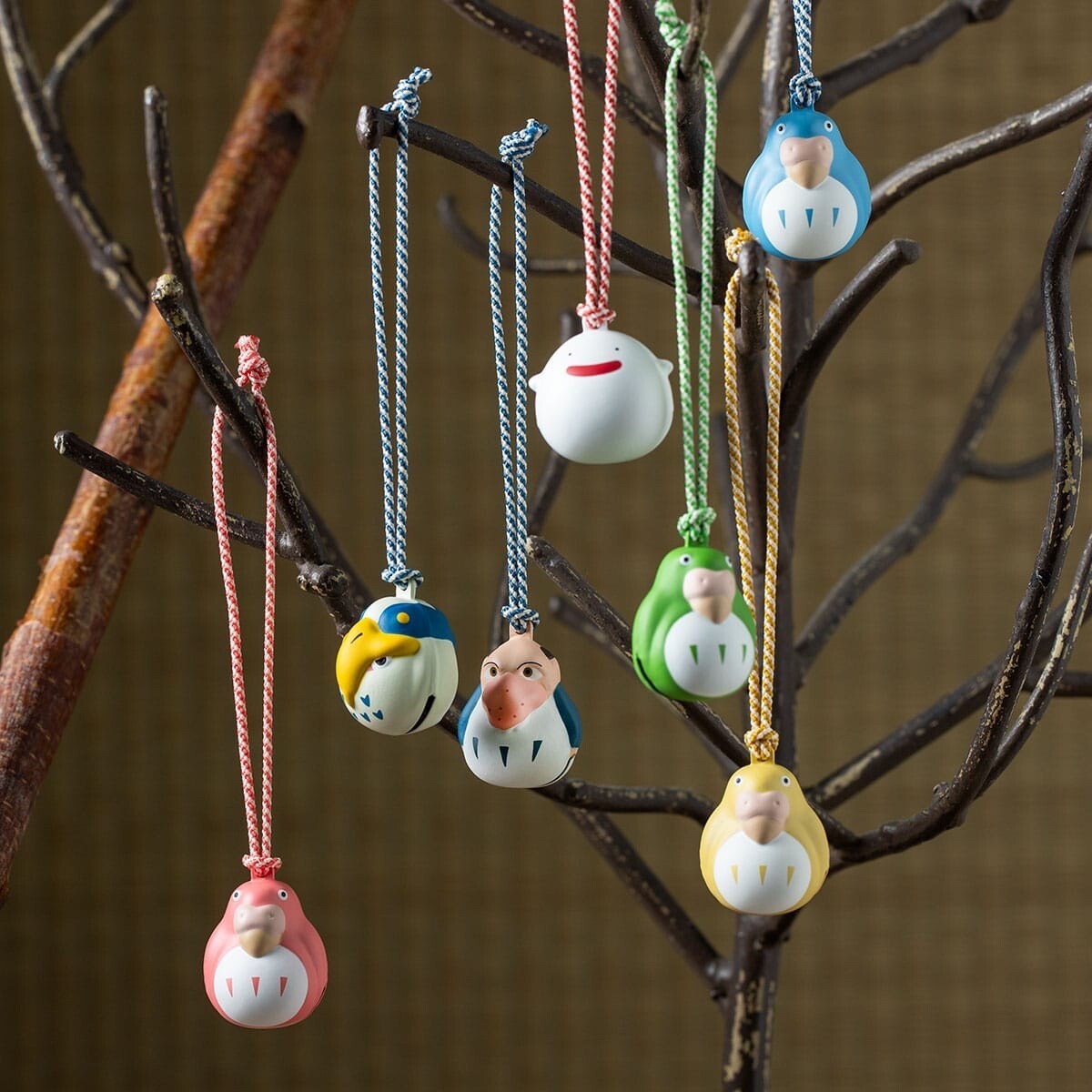 Studio Ghibli The Boy and the Heron Kororin Bell Charm Warawara and Inko Man Red