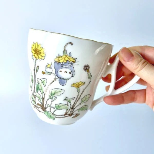 Studio Ghibli Noritake Totoro Bone China Mug Set Mushroom & Grass Motif Gift Box