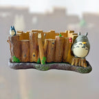 Studio Ghibli My Neighbor Totoro Planter Rare Totoro on a Log Rare Collectable