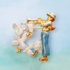 Studio Ghibli Castle in the Sky Laputa Pazu Dove Brooch Jewellery Donguri Closet