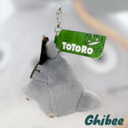 Studio Ghibli My Neighbor Totoro Fluffy Keychain – Big Totoro with Umbrella