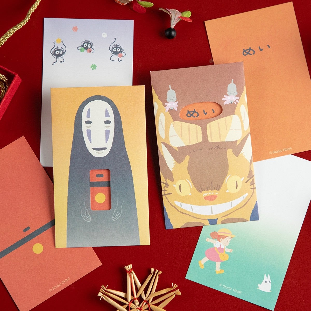 Studio Ghibli Mini Gift Envelope Collection with Window Catbus No Face