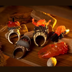 Studio Ghibli Howl’s Moving Castle Calcifer Ring Collection | Full Box Set of 6