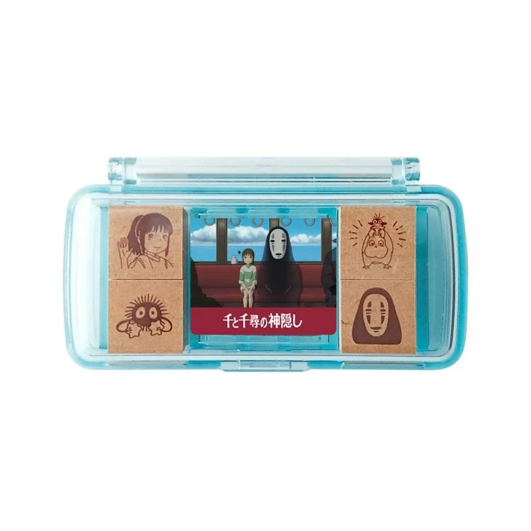 Studio Ghibli Spirited Away Stationery Gift Set File Notes Stamp Tape 4 Item