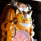 Official Studio Ghibli Totoro Catbus Pendulum Wall Clock GBL Moving Eyes Tail