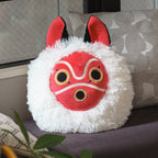 Studio Ghibli Princess Mononoke San Mask Cushion Official Plush Pillow Japan