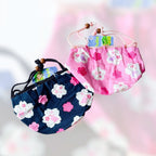 Studio Ghibli Large Totoro Drawstring Bag Chirimen Fabric Japan Gift Pouch