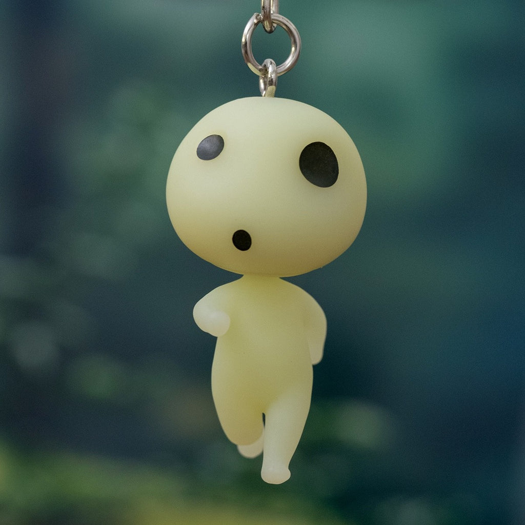 Studio Ghibli Princess Mononoke Kodama Keychain Moving Glow Keyring Gift Japan