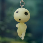 Studio Ghibli Princess Mononoke Kodama Keychain Moving Glow Keyring Gift Japan