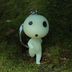Studio Ghibli Princess Mononoke Kodama Keychain Moving Glow Keyring Gift Japan