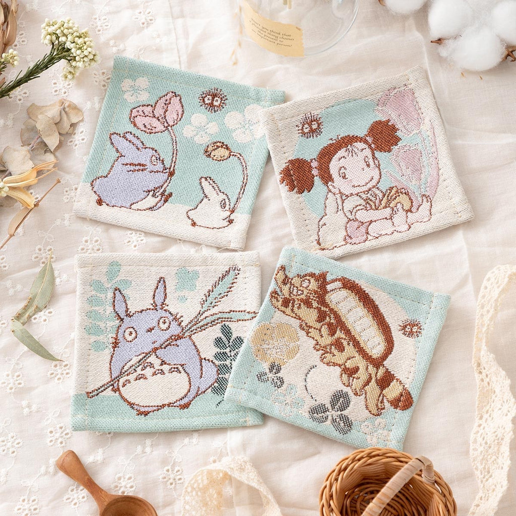Studio Ghibli My Neighbor Totoro – Gobelin Woven Coaster Set (4 Pieces)