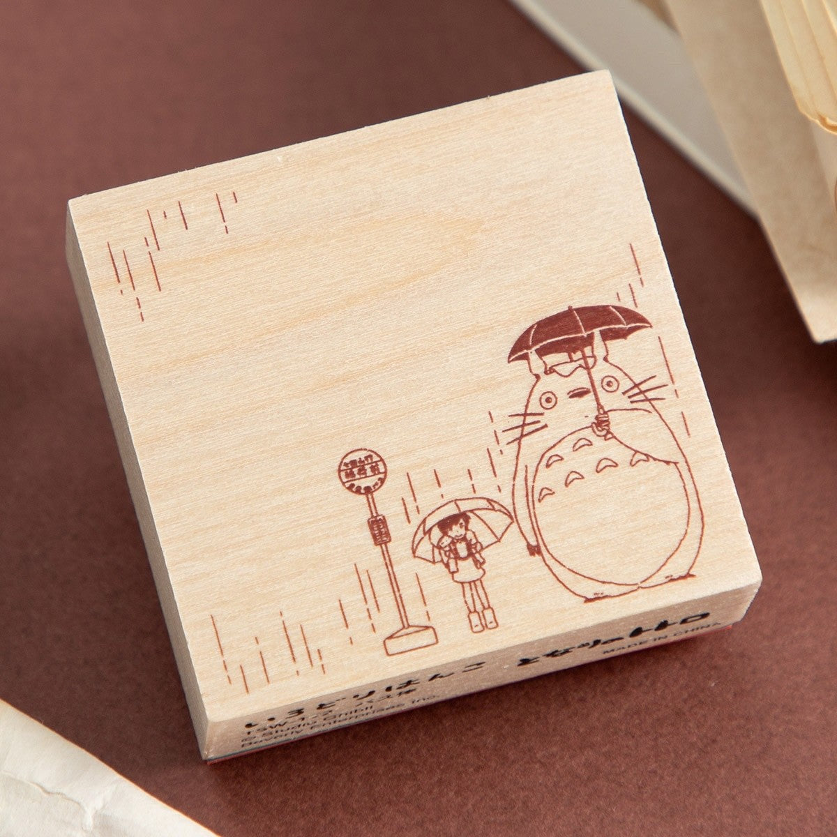 Studio Ghibli Stamp Set Totoro Kiki Jiji Spirited Away Rubber Stamps Japan