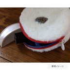 Studio Ghibli Princess Mononoke San Faux Fur Shell Pouch Mask Shell Zipper Pull