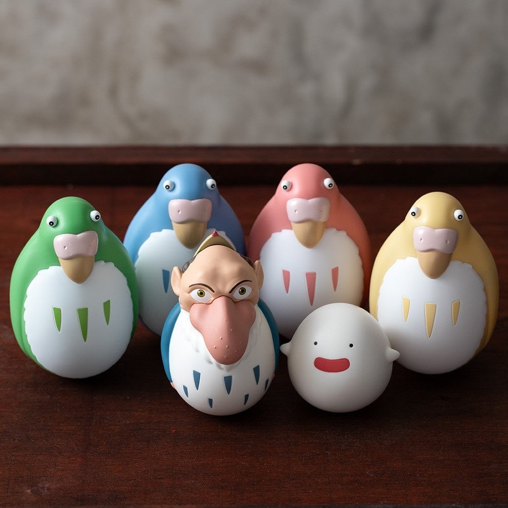 Studio Ghibli The Boy and the Heron Blue Heron Roly-Poly Mascot Figure by Ensky